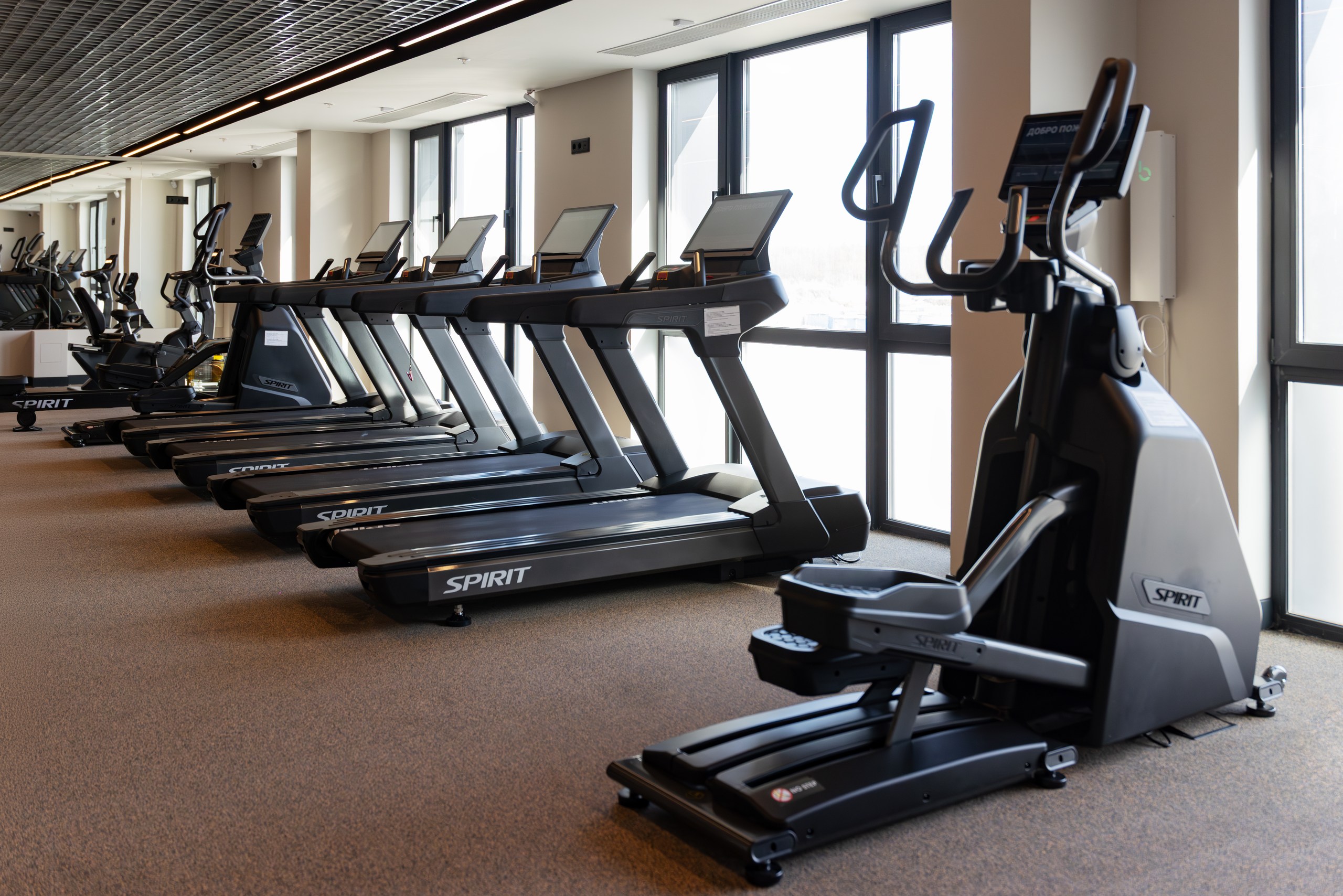 Фитнес-зал в отеле Эрбелия, Завидово